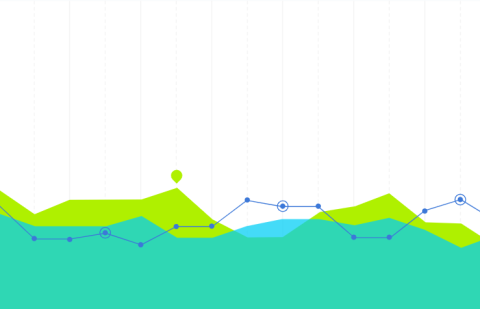 stylized image of data/graph. 